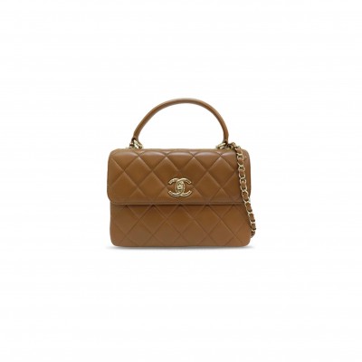 CHANEL TRENDY CC BROWN AS4654 (25*17*9cm)
